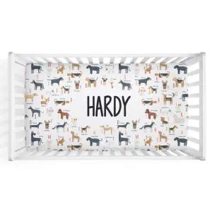 ABC Paw-ty Personalized Crib Sheet