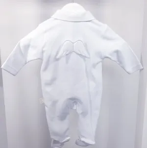Baby Gi White Angel Wings Cotton Sleepsuit