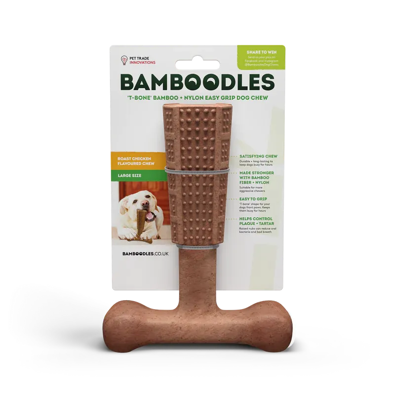 Bamboodles 7inch Chicken T Bone Chew