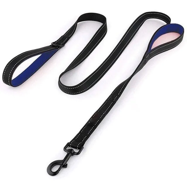 Benepaw Reflective Double Handle Dog Leash with Padded Handles: Ultimate Control and Comfort!