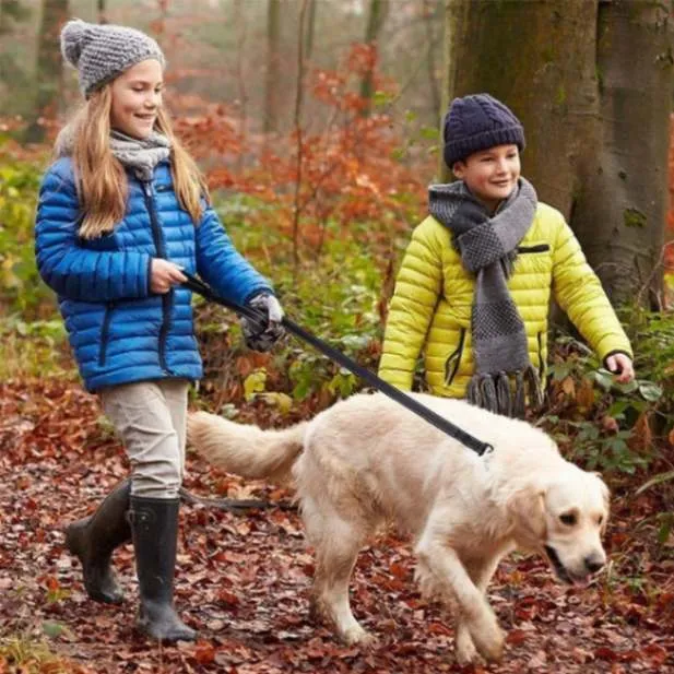 Benepaw Reflective Double Handle Dog Leash with Padded Handles: Ultimate Control and Comfort!