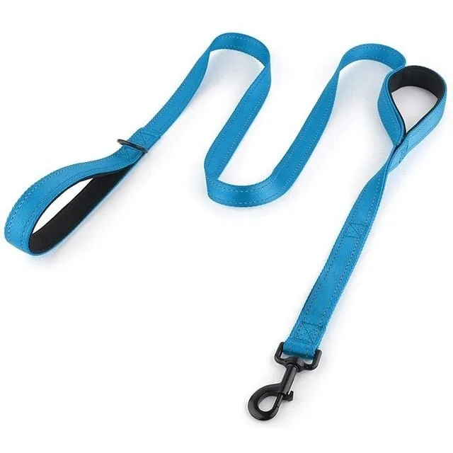 Benepaw Reflective Double Handle Dog Leash with Padded Handles: Ultimate Control and Comfort!