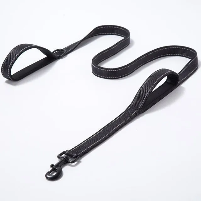Benepaw Reflective Double Handle Dog Leash with Padded Handles: Ultimate Control and Comfort!
