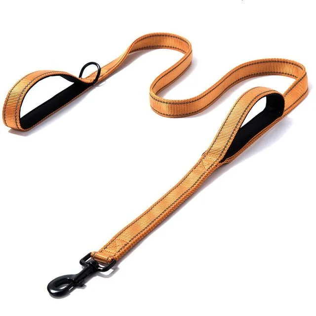 Benepaw Reflective Double Handle Dog Leash with Padded Handles: Ultimate Control and Comfort!