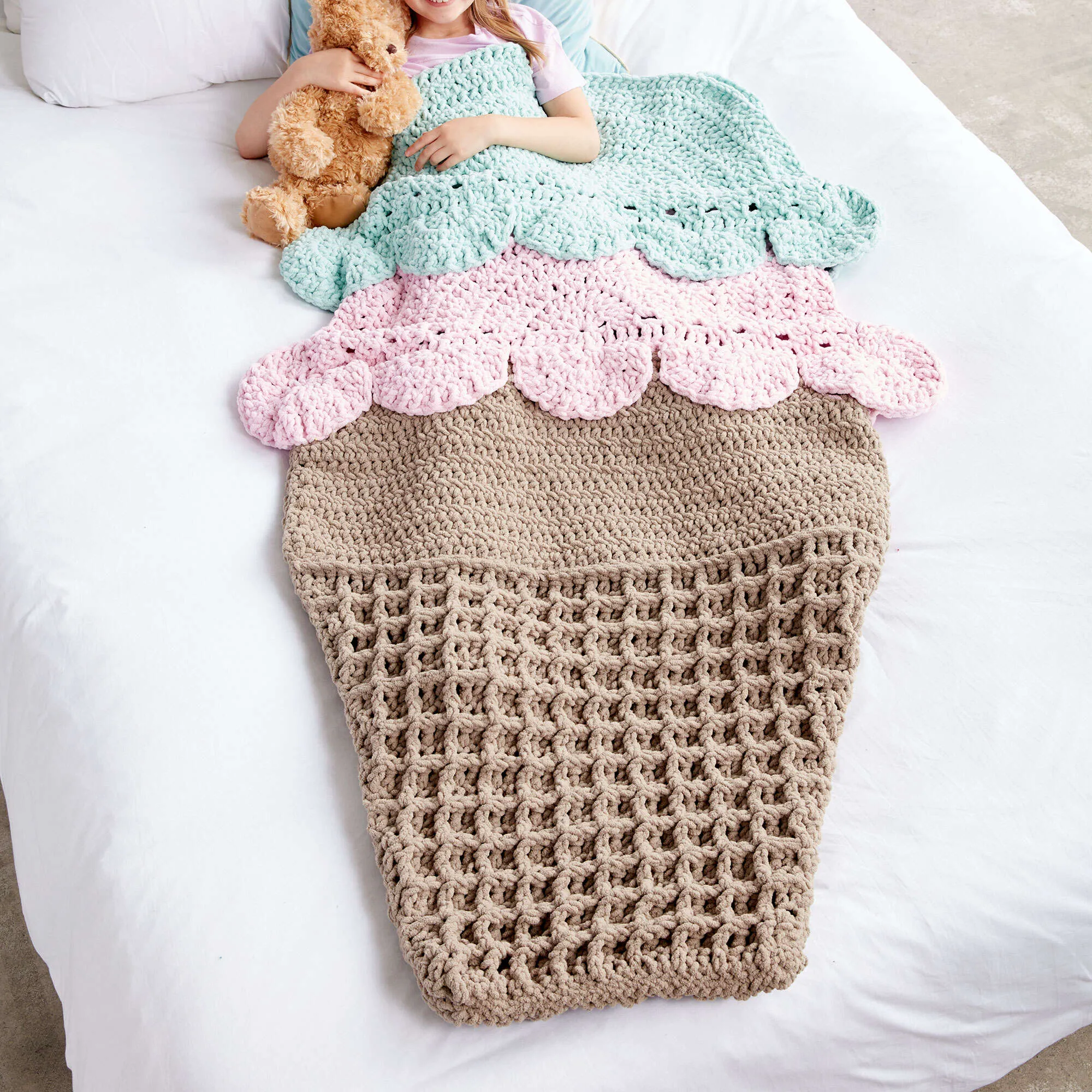 Bernat Double Scoop Crochet Snuggle Sack