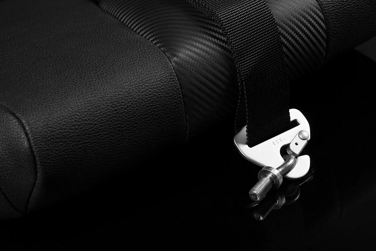 BRAUM Racing Harness (3" - 5 Point - SFi) Cam Lock in Black Gunmetal Purple Red White
