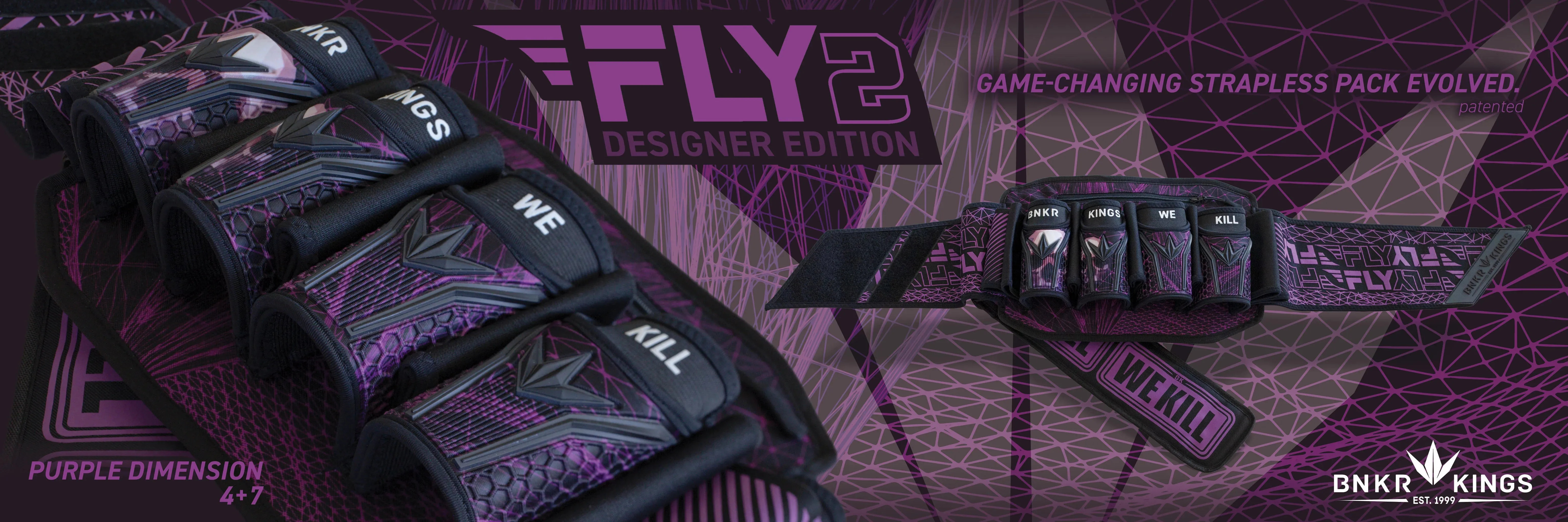 Bunker Kings Fly Pack Harness - 4   7 - Purple Dimension