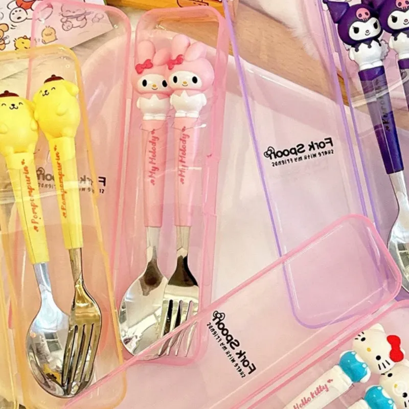 Cartoon Characters Spoon and Fork Set SK346