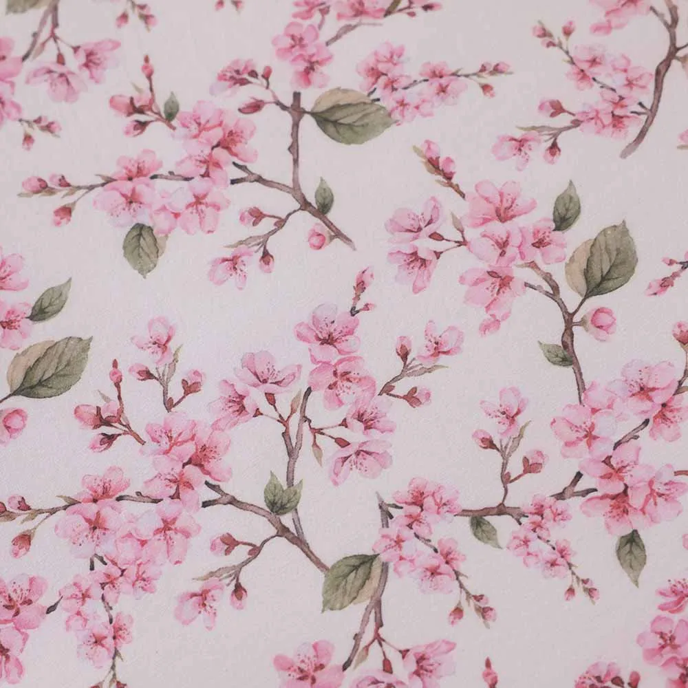 Cherry Blossom Organic Bassinet Sheet / Change Pad Cover