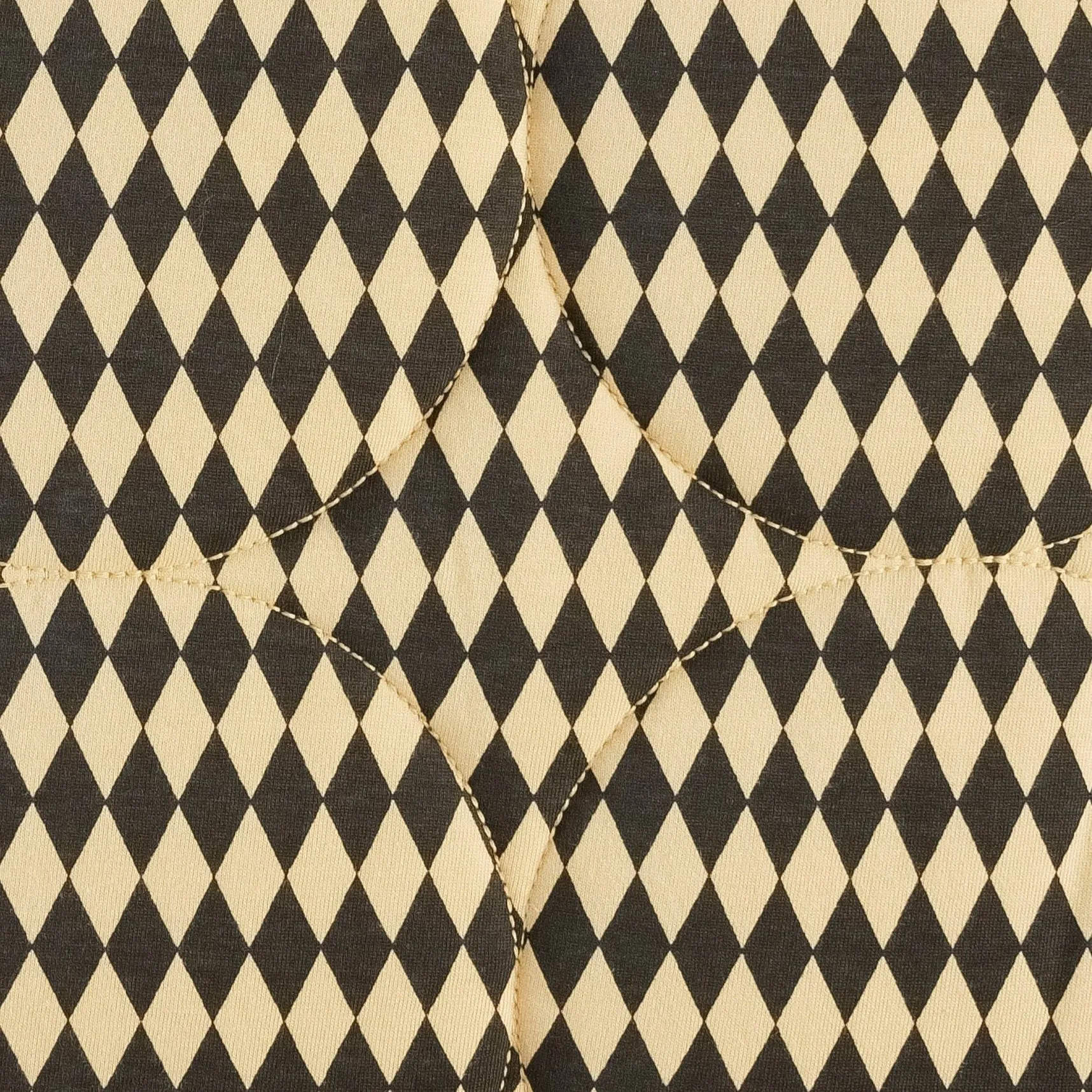 classic circle quilt | black harlequin | organic cotton jersey