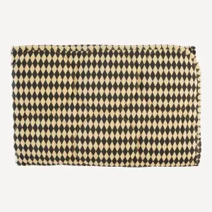 classic circle quilt | black harlequin | organic cotton jersey