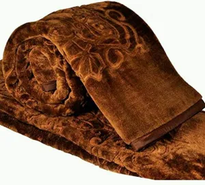 Cloth Fusion Celerrio Mink Single Bed Blanket for Winter- Chocolate Brown