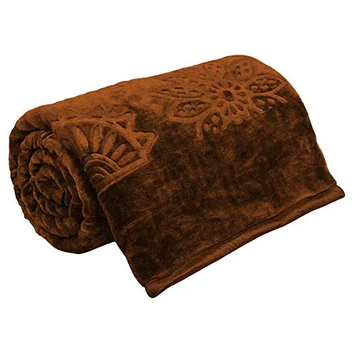 Cloth Fusion Celerrio Mink Single Bed Blanket for Winter- Chocolate Brown