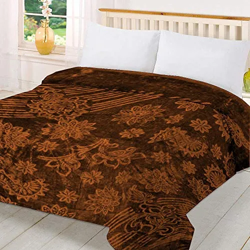Cloth Fusion Celerrio Mink Single Bed Blanket for Winter- Chocolate Brown