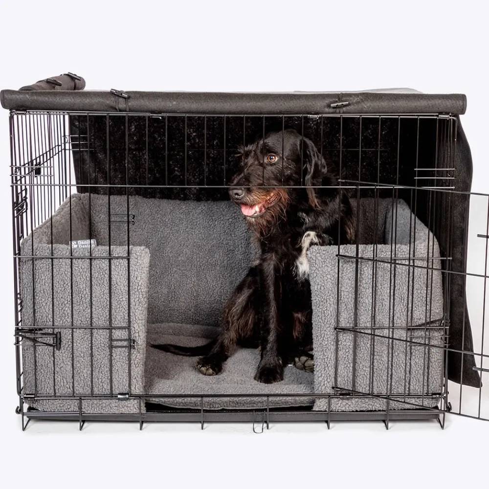 Dog Crate Cover Grey by Danish Design