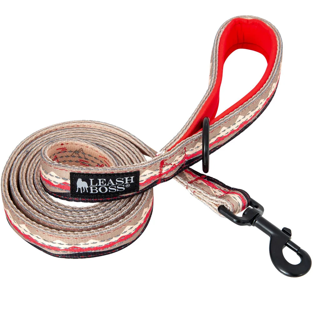 Double-Thick 6 Foot Reflective Leash with Padded Handle - Pattern Collection