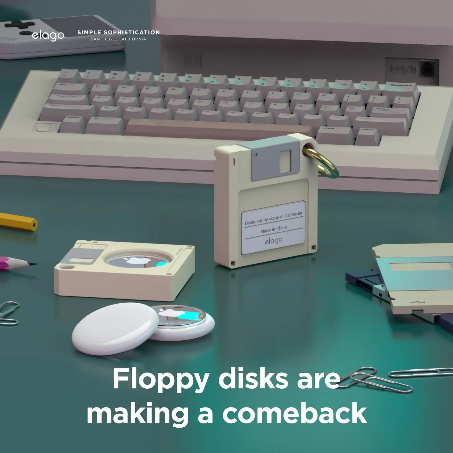 Elago Floppy Disk Case For AirTag