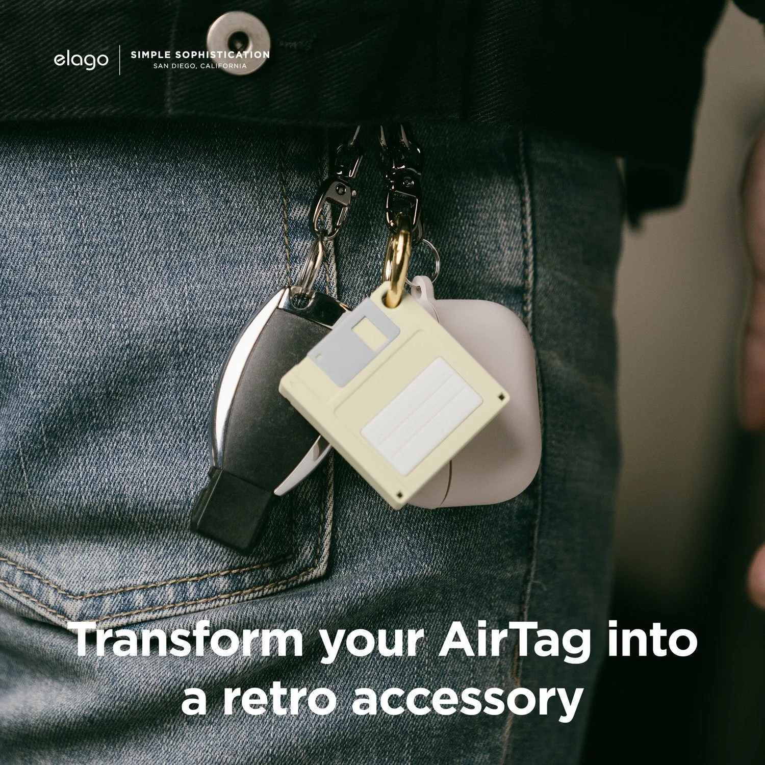 Elago Floppy Disk Case For AirTag
