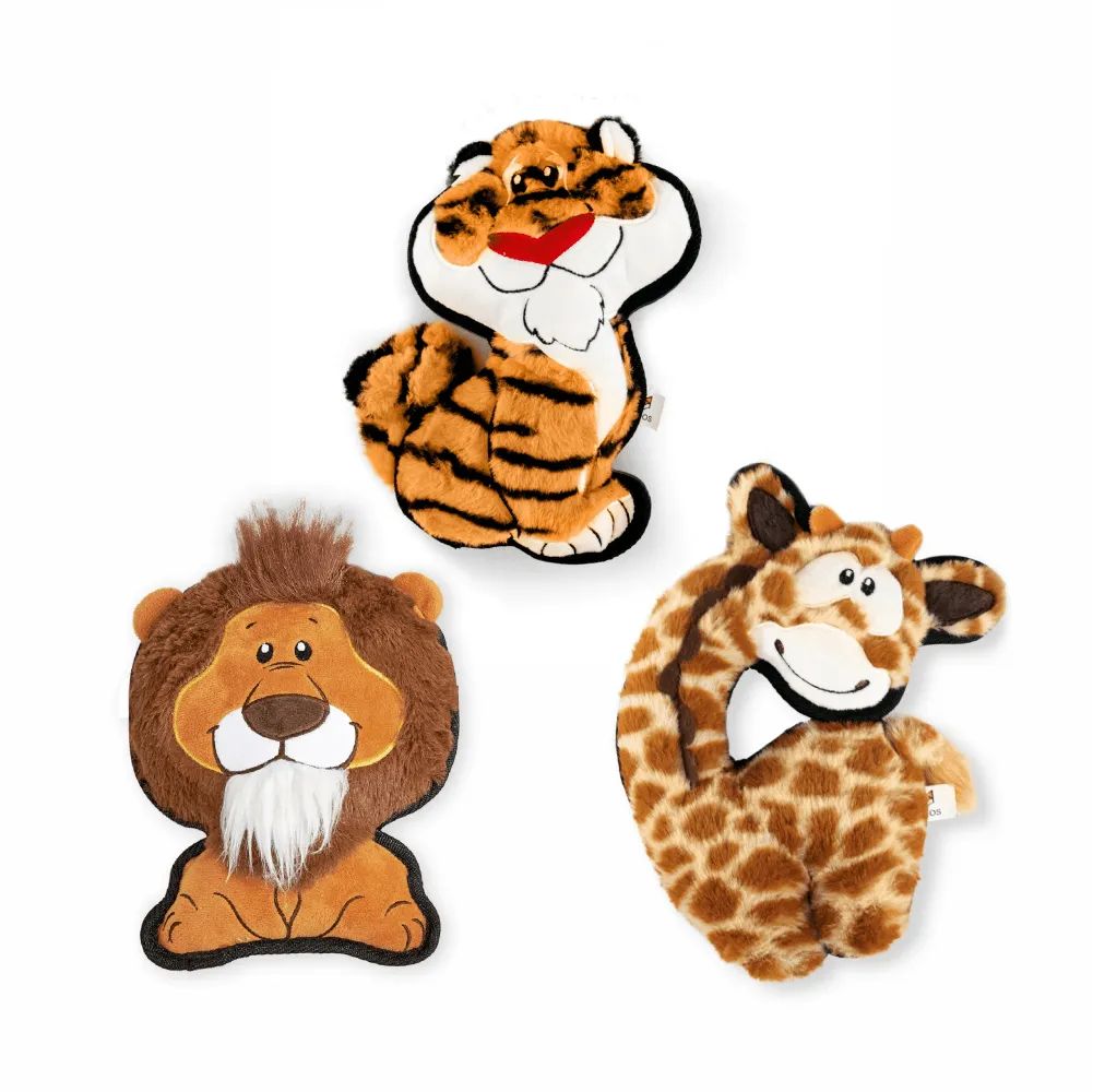 Fofos Safari Line Tiger Plush Toy for Dogs