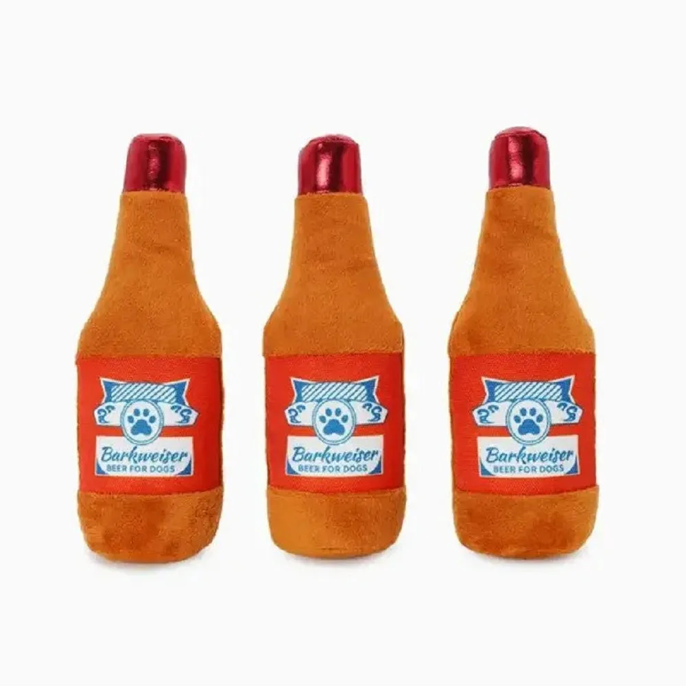 Fuzzy Friendz - Beer Cooler Hide and Seek Dog Plush Toy