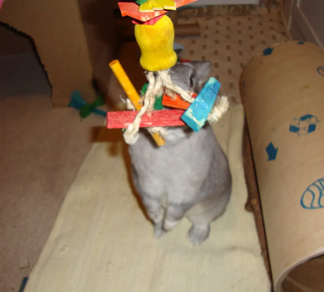 Hanging Sisal Rabbit Toy
