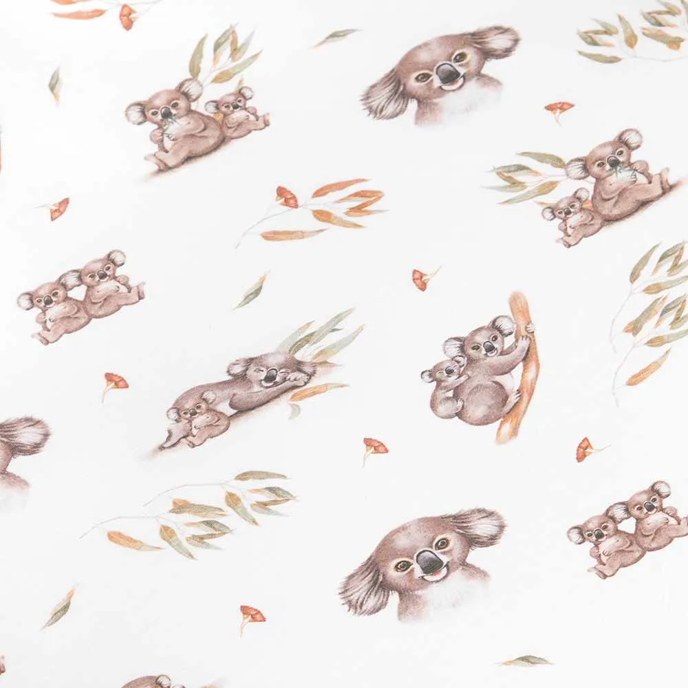 Koala Organic Bassinet Sheet / Change Pad Cover