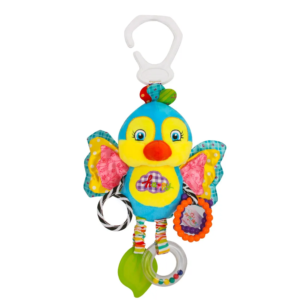 Little Angel Baby Plush Soft Rattle - Blue Bird
