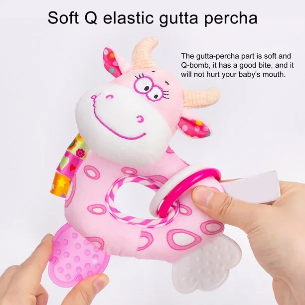 Little Angel Baby Rattles Animal (Pink)