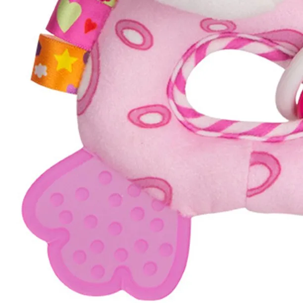 Little Angel Baby Rattles Animal (Pink)