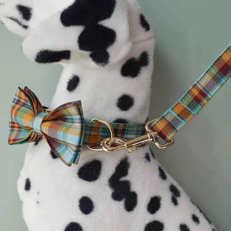 LovelyRLovely Grid Pet Leash & Collar Set