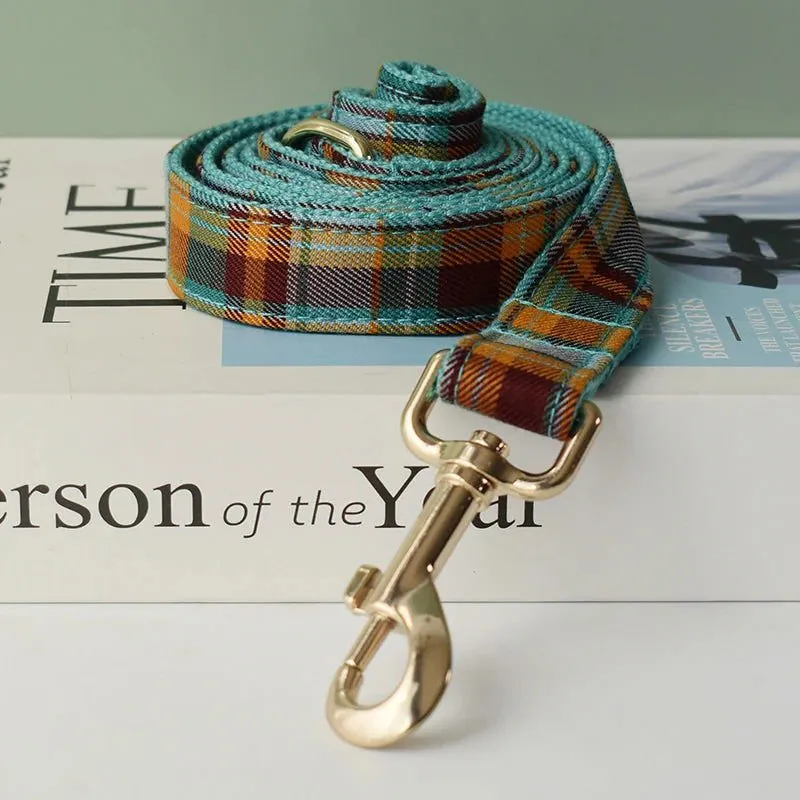 LovelyRLovely Grid Pet Leash & Collar Set