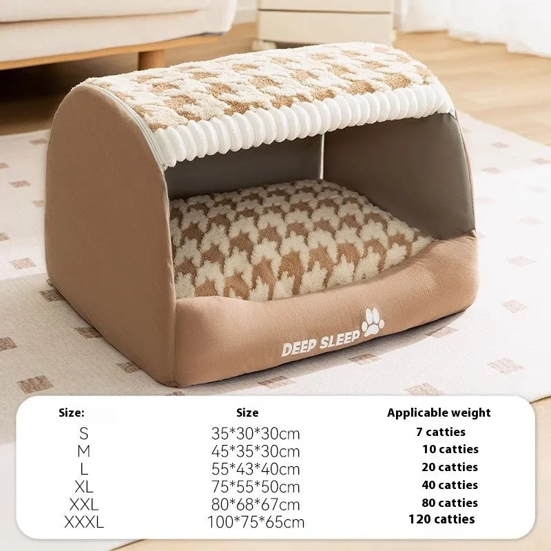 Optimize product title: Cozy Nest for Small and Medium-sized Dogs, Enhanced Warmth and Support