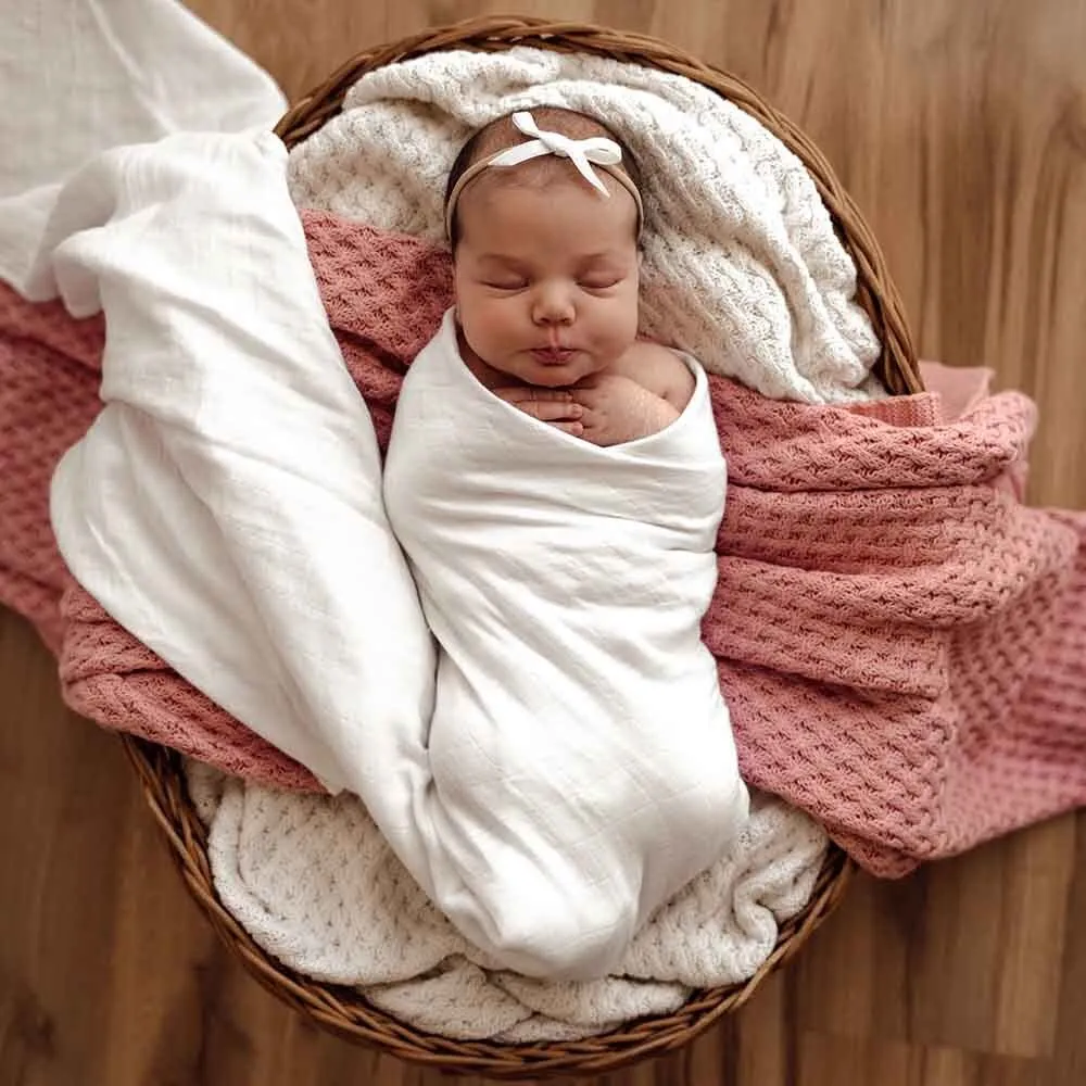 Organic Muslin Wrap - Milk