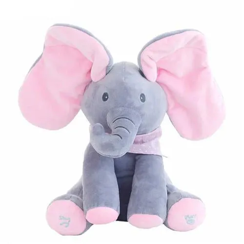 Peek-A-Boo Sing & Play Flappy Stuff Elephant