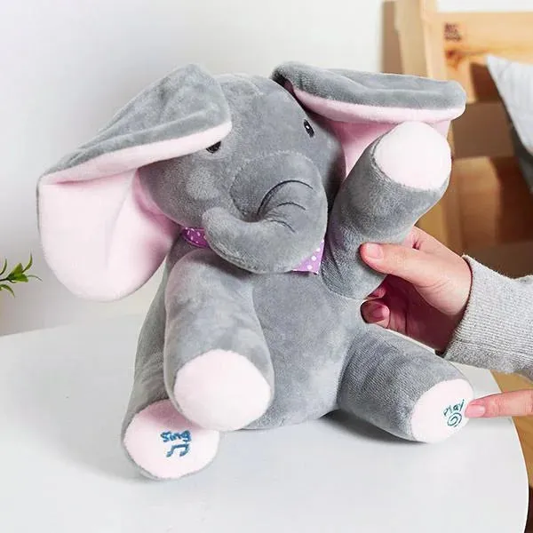Peek-A-Boo Sing & Play Flappy Stuff Elephant