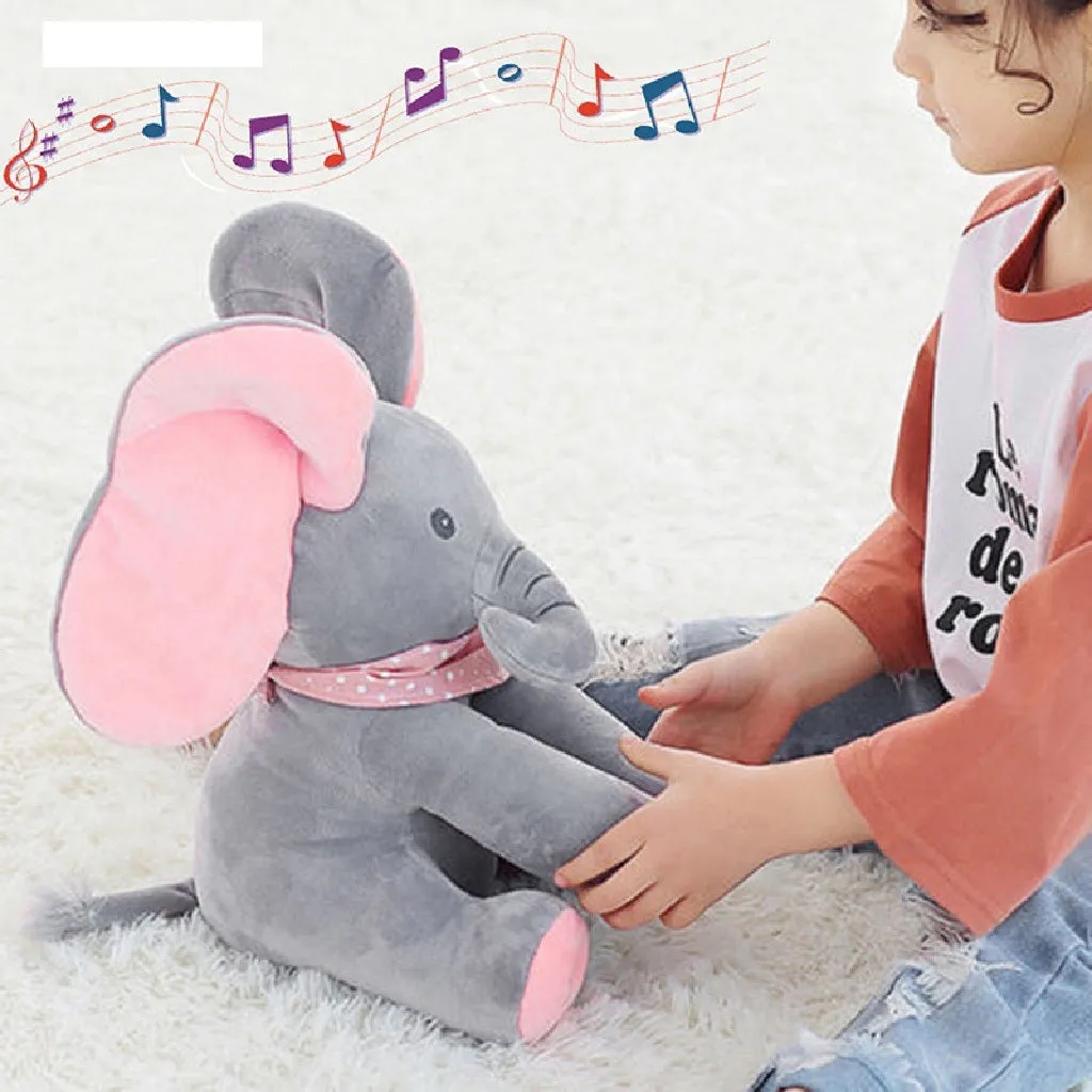 Peek-A-Boo Sing & Play Flappy Stuff Elephant