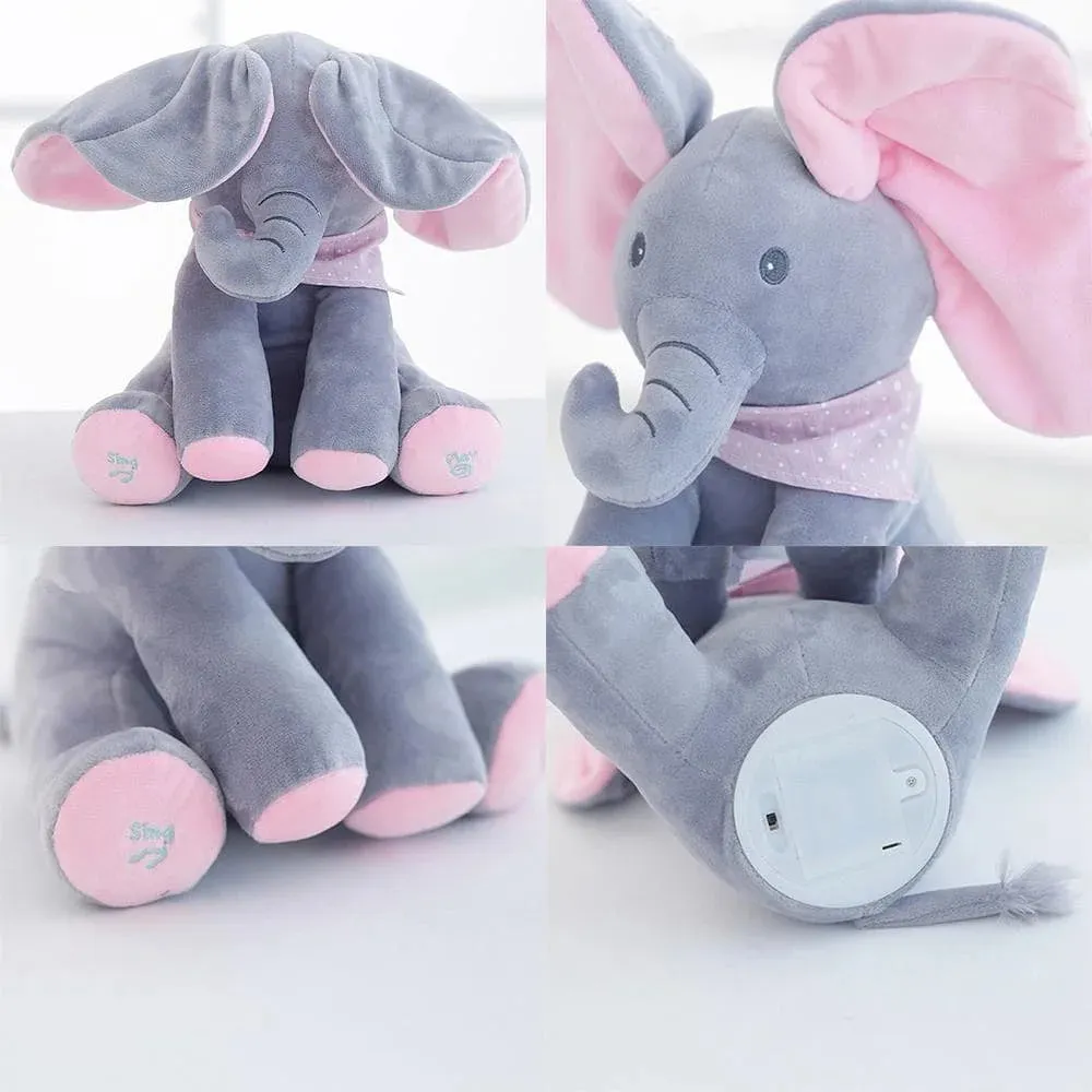 Peek-A-Boo Sing & Play Flappy Stuff Elephant