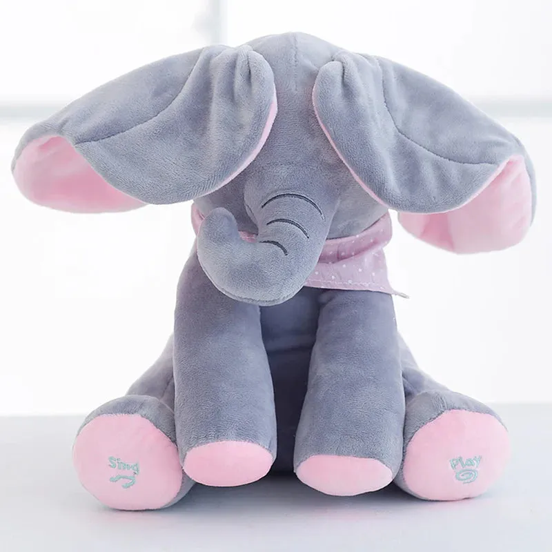 Peek-A-Boo Sing & Play Flappy Stuff Elephant