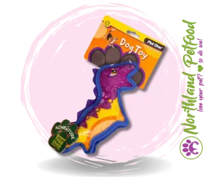 Pet One Adventure Squeaky Dinosaur / Colourful