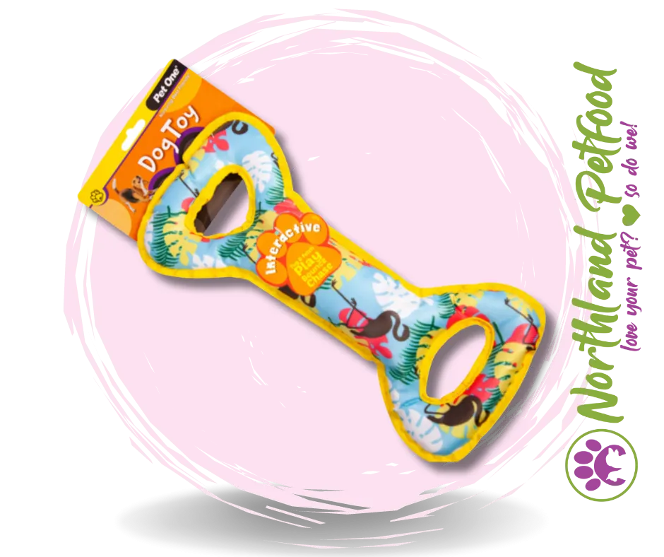 Pet One Interactive Squeaky Monkey Bone