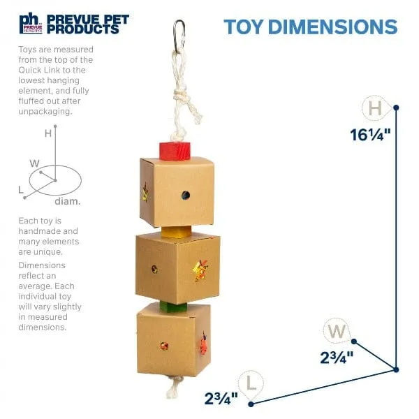 Prevue Pet Products 3-Box Stuff & Hide Bird Toy
