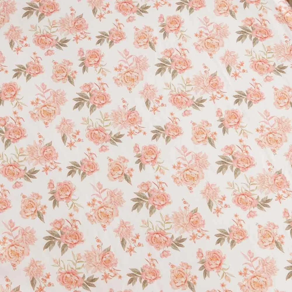 Rosette Organic Bassinet Sheet / Change Pad Cover