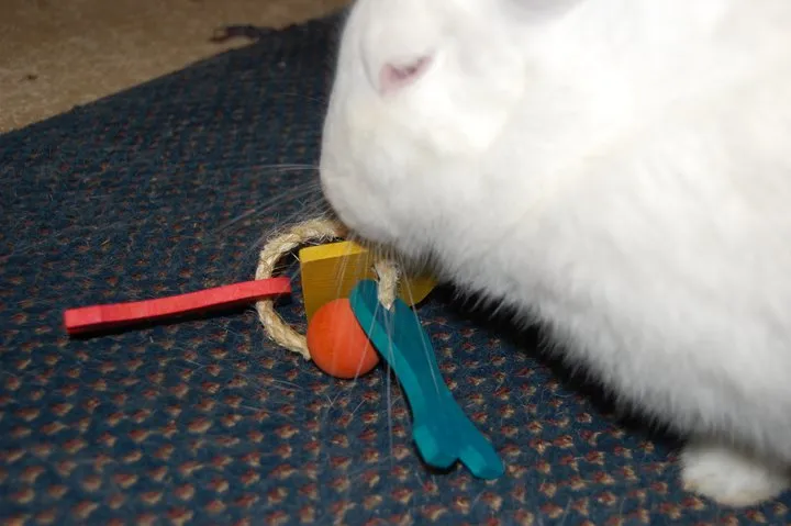 Sisal Keyring Rabbit Toy