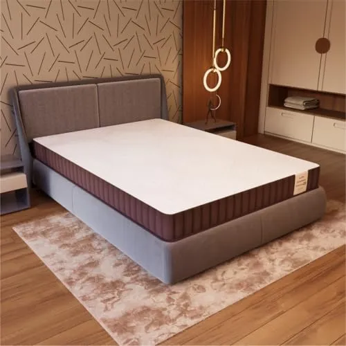 sleepyhug Luxe Pro Pocket Spring Mattress | 5-Zone Orthopedic Support | 15 Years Warranty | Multi-Layer Comfort with CoolFlow Memory Foam | Bouncy Mattress | 78x72x6 Inches, King Size