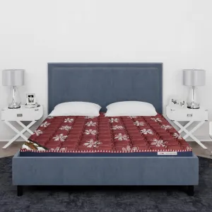Sunsleep Soft Foam Mattress |6 Years Warranty | Size-78x60x6 inch |Red (Queen (U.K. Standard))