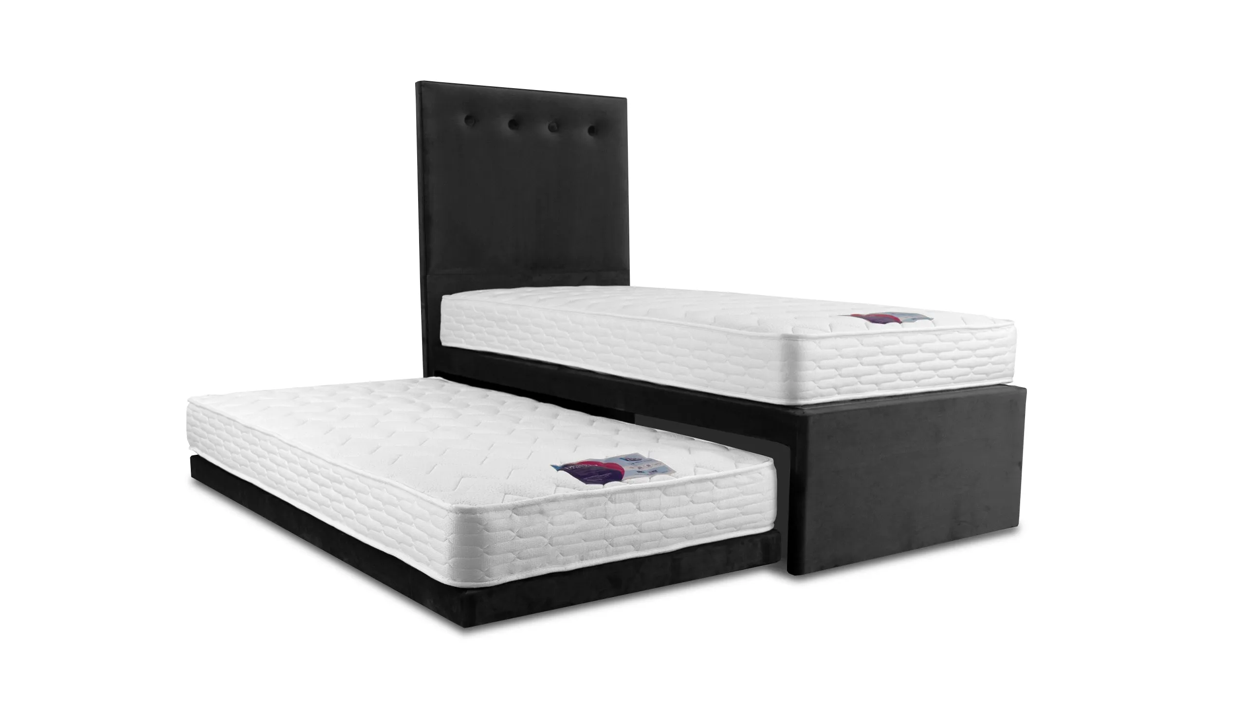 Tandem Guest Bed with Two Open Coil Mattresses