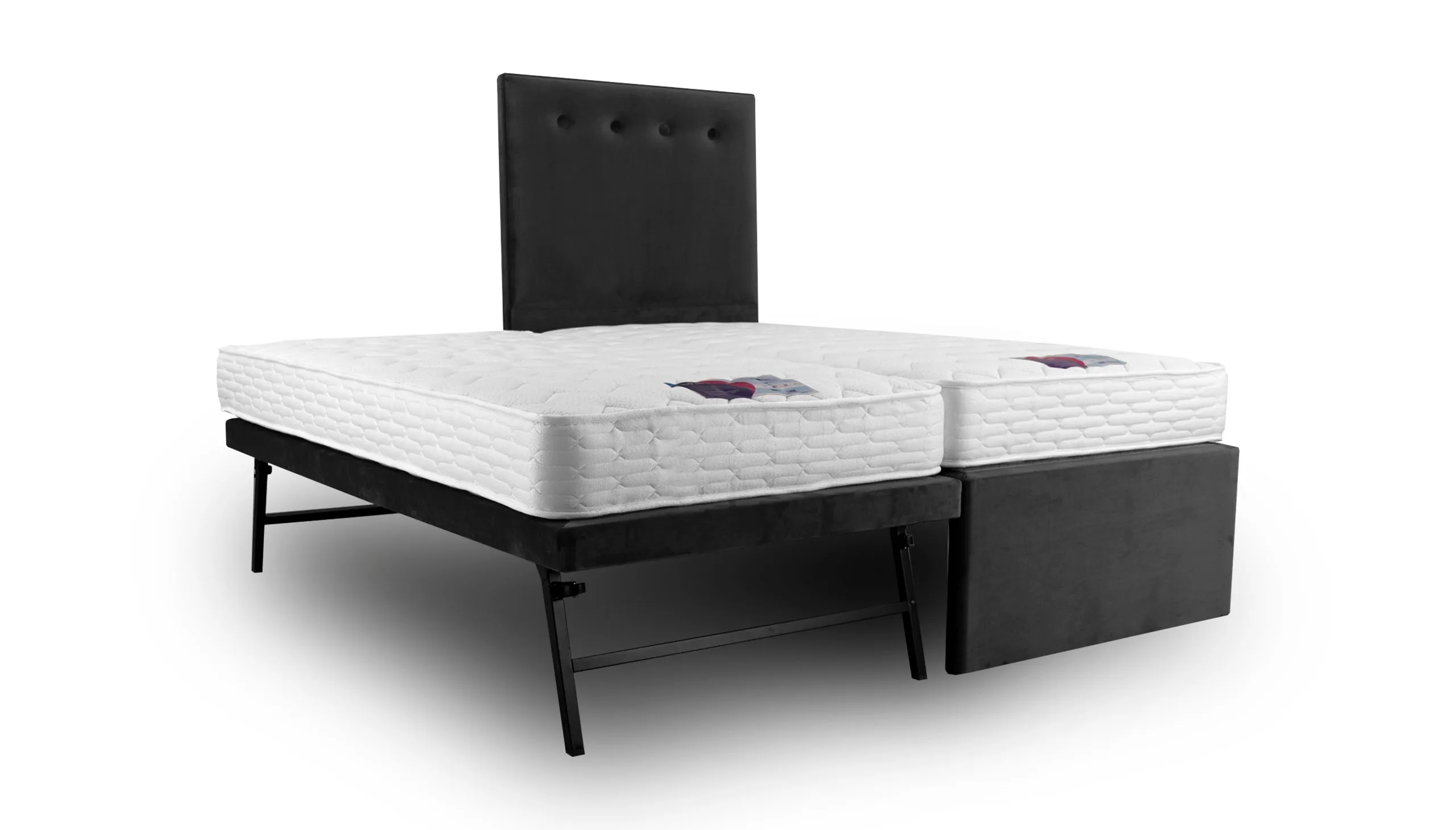 Tandem Guest Bed with Two Open Coil Mattresses