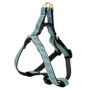 Teacup Harness | Aqua Plaid