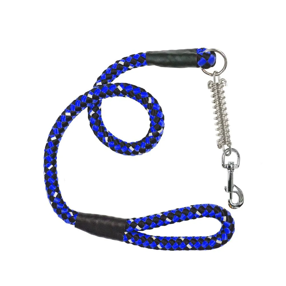 Tug Control Dog Leash - Reflective, Shock Absorber, Comfortable Grip, Sleek Design, Strong Weave Accent, for Small/Medium/Large Dogs/Cats/Pets