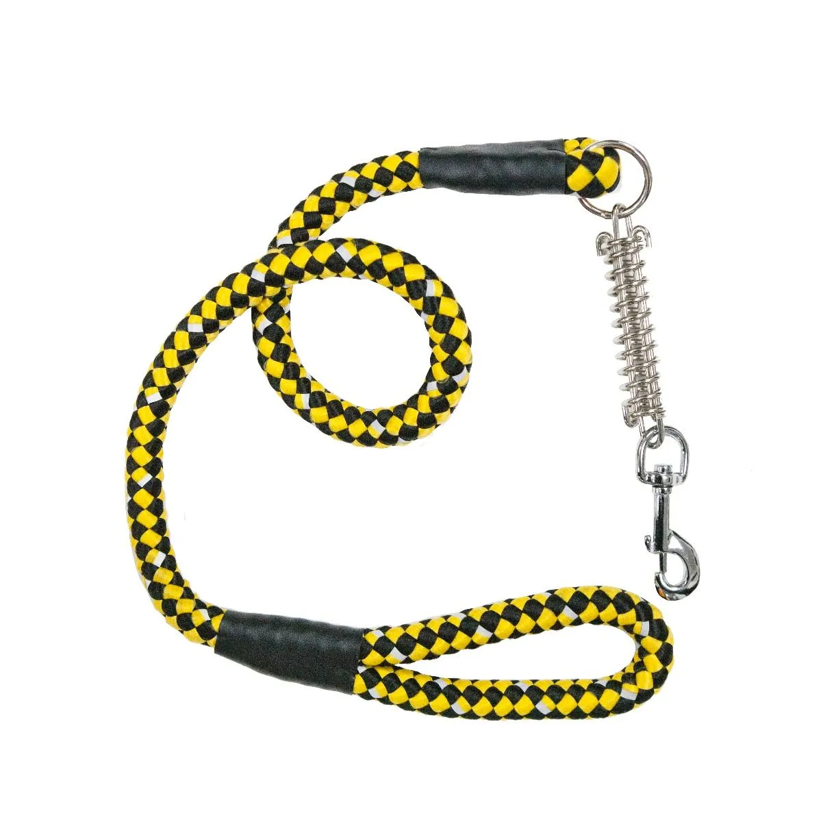 Tug Control Dog Leash - Reflective, Shock Absorber, Comfortable Grip, Sleek Design, Strong Weave Accent, for Small/Medium/Large Dogs/Cats/Pets